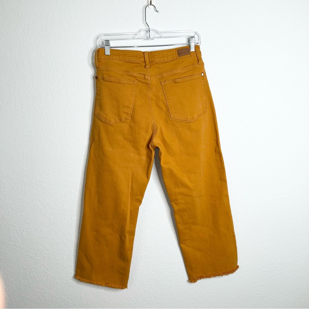 Judy Blue Mustard Cropped Button-Fly Ankle Jeans - Picture 3 of 14